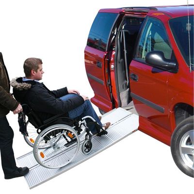 Auffahrschiene, Aluminium klappbar für Rollstuhl 122x73cm 270kg (30er Pack)