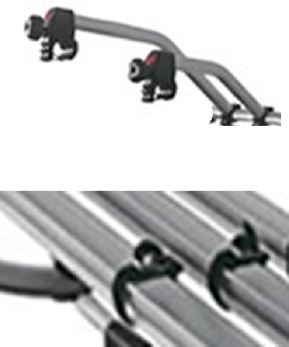 Mitsubishi Colt, 3/5-T Fließheck Bj. 2010-2012, kompatibler Fabbri Fahrradträger f. 2 Fahrräder