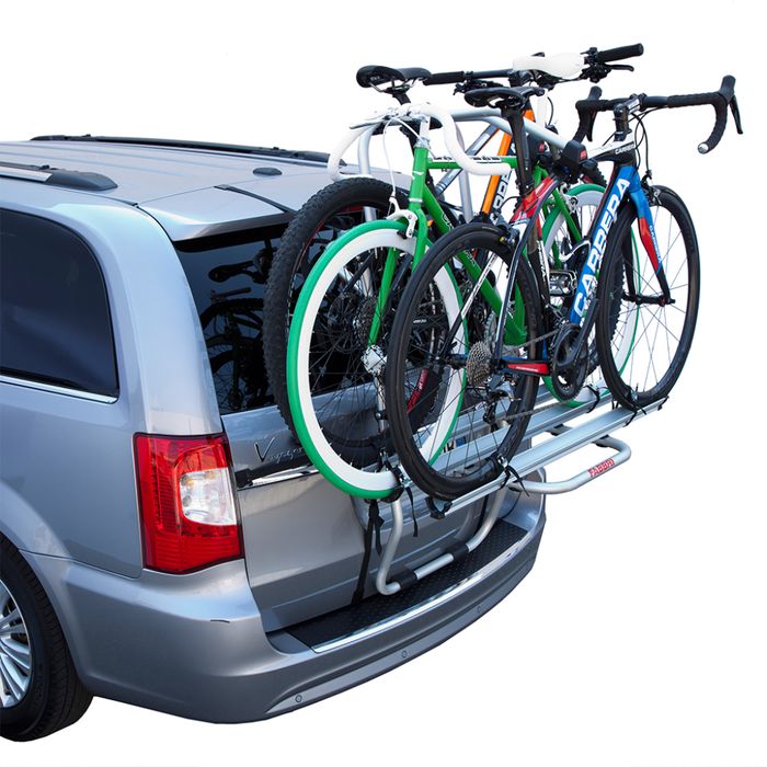 VW Caddy Maxi Life, 5-T MPV Bj. 2015-, kompatibler Fabbri Fahrradträger f. 3 Fahrräder