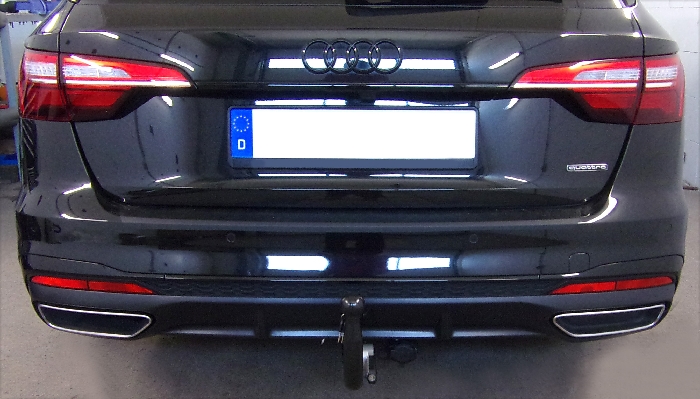 Anhängerkupplung für Audi-A4 Avant Quattro, incl. S4, nicht RS, Baureihe 2015-2024 V-abnehmbar