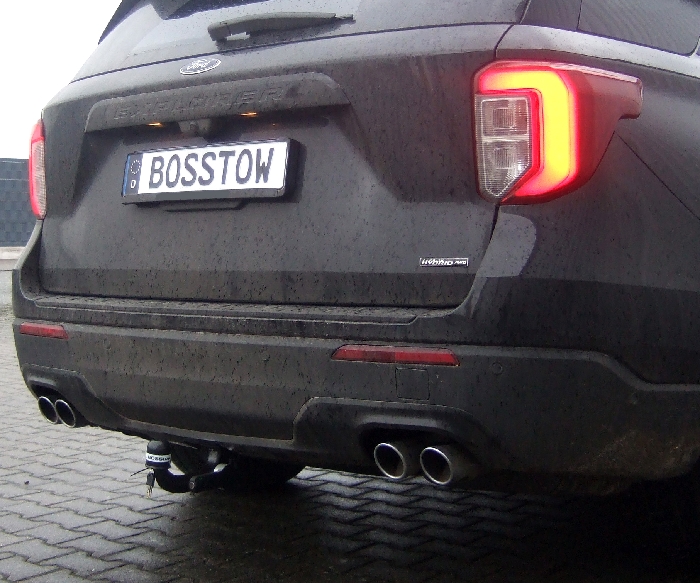 Anhängerkupplung für Ford-Explorer VI, ST-line 2WD, inkl. Hybrid, Baureihe 2019-2024 V-abnehmbar