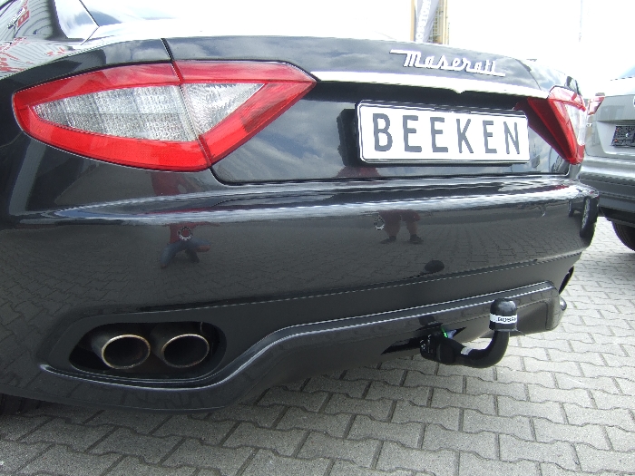 Anhängerkupplung für Maserati-GranTurismo inkl. Sport, nur für Heckträgerbetrieb, Montage nur bei uns im Haus, Baureihe 2017- V-abnehmbar  Anhängerkupplung für Maserati-GranTurismo inkl. Sport, nur für Heckträgerbetrieb, Montage nur bei uns im Haus, Baureihe 2017- V-abnehmbar