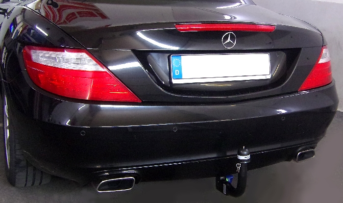 Anhängerkupplung für Mercedes-SLC R172, spez. m. AMG Sport o. Styling Paket, nur für Heckträgerbetrieb, Montage nur bei uns im Haus, Baureihe 2016- V-abnehmbar