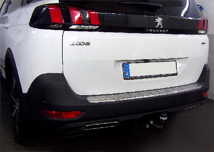 Anhängerkupplung für Peugeot-5008 nicht Fzg. mit E- Satz Vorbereitung, f. Fzg. mit Reserverad am Boden, Baureihe 2017-2024 V-abnehmbar