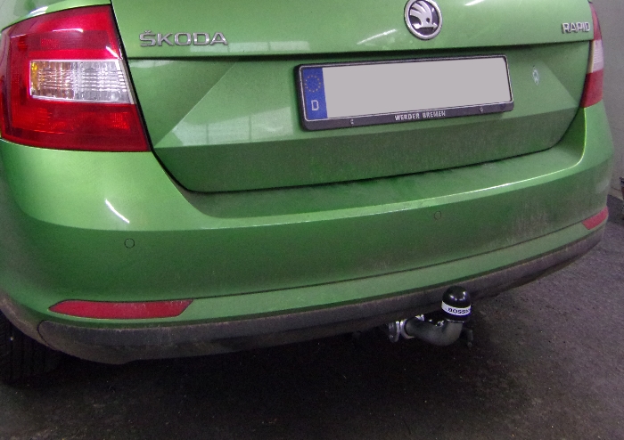 Anhängerkupplung für Skoda-Rapid Spaceback, Baureihe 2015-2018 abnehmbar