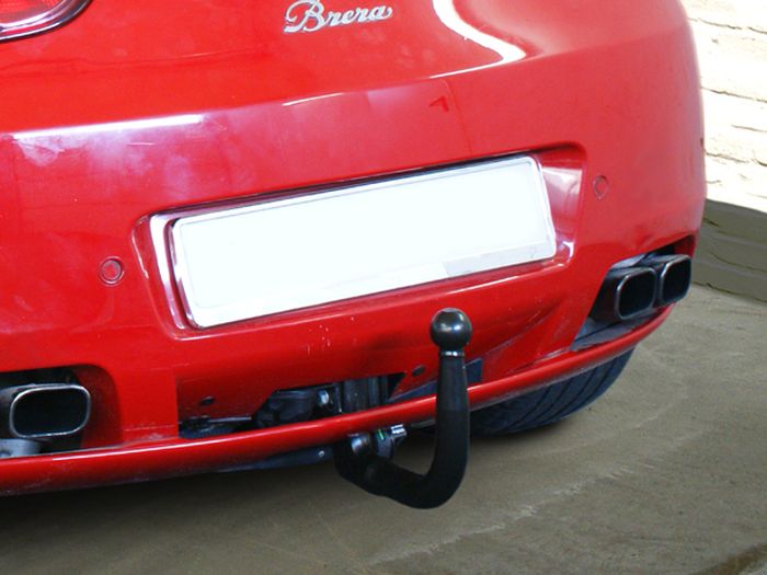 Anhängerkupplung für Alfa Romeo-Brera inkl. 4x4, inkl. V6, Baureihe 2005-2010 V-abnehmbar  Anhängerkupplung für Alfa Romeo-Brera inkl. 4x4, inkl. V6, Baureihe 2005-2010 V-abnehmbar