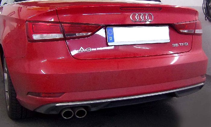 Anhängerkupplung für Audi-A3 Cabrio, Baureihe 2016-2020 V-abnehmbar  Anhängerkupplung für Audi-A3 Cabrio, Baureihe 2016-2020 V-abnehmbar