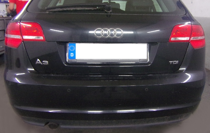 Anhängerkupplung für Audi-A3 5-Türer Sportback incl. Quattro, Baureihe 2008-2013 starr  Anhängerkupplung für Audi-A3 5-Türer Sportback incl. Quattro, Baureihe 2008-2013 starr