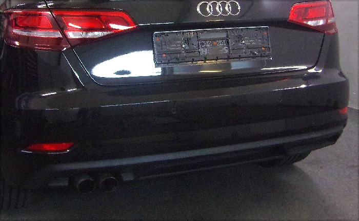 Anhängerkupplung für Audi-A3 3-Türer, Baureihe 2012-2014 V-abnehmbar  Anhängerkupplung für Audi-A3 3-Türer, Baureihe 2012-2014 V-abnehmbar