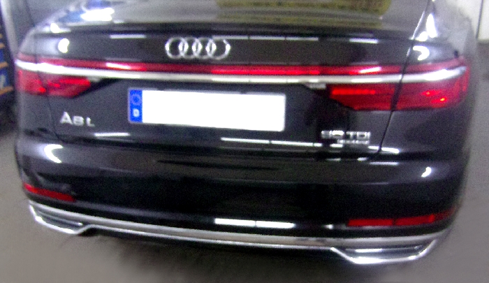 Anhängerkupplung für Audi-A8 D5, 4N, Baureihe 2018-2021 V-abnehmbar  Anhängerkupplung für Audi-A8 D5, 4N, Baureihe 2018-2021 V-abnehmbar