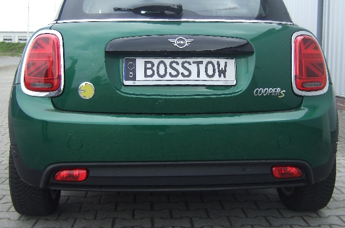 Anhängerkupplung für MINI-Cooper SE F56, nur für Heckträgerbetrieb, Baureihe 2019- V-abnehmbar  Anhängerkupplung für MINI-Cooper SE F56, nur für Heckträgerbetrieb, Baureihe 2019- V-abnehmbar