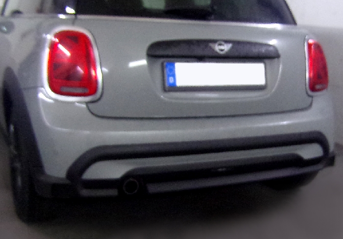 Anhängerkupplung für MINI-One, One D, Cooper F56 One nur 3-türig, Fzg. ohne Anhängelastfreigabe, nur für Heckträgerbetrieb, Baureihe 2013- V-abnehmbar  Anhängerkupplung für MINI-One, One D, Cooper F56 One nur 3-türig, Fzg. ohne Anhängelastfreigabe, nur für Heckträgerbetrieb, Baureihe 2013- V-abnehmbar