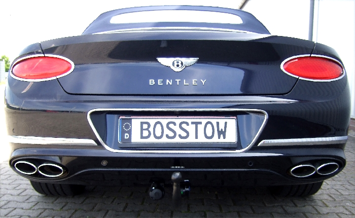 Anhängerkupplung für Bentley-GTC Cabrio, nur für Heckträgerbetrieb, Montage nur bei uns im Haus, Baureihe 2018-2024 V-abnehmbar