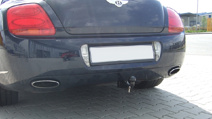 Anhängerkupplung für Bentley-GTC Cabrio, nur für Heckträgerbetrieb, Montage nur bei uns im Haus, Baureihe 2006-2011 V-abnehmbar  Anhängerkupplung für Bentley-GTC Cabrio, nur für Heckträgerbetrieb, Montage nur bei uns im Haus, Baureihe 2006-2011 V-abnehmbar