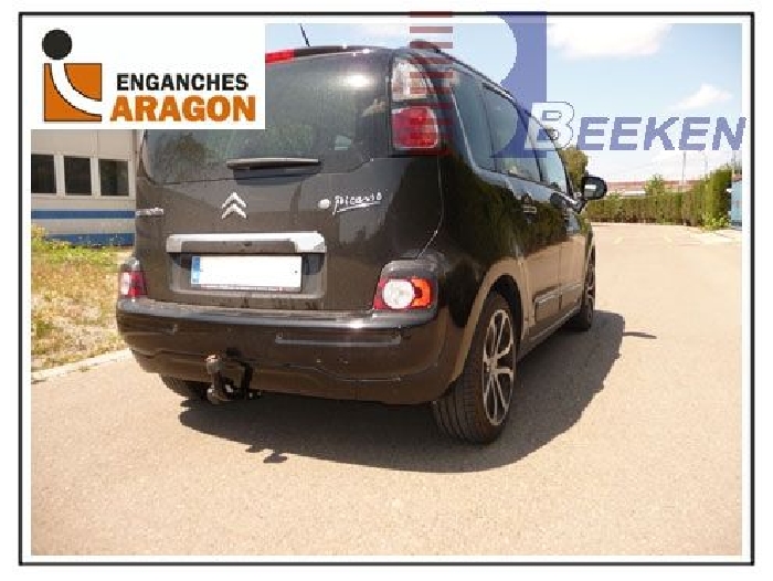 Anhängerkupplung für Citroen-C3 Picasso, Baureihe 2009-2017 starr  Anhängerkupplung für Citroen-C3 Picasso, Baureihe 2009-2017 starr