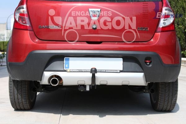 Anhängerkupplung für Dacia-Sandero Stepway, nicht LPG, Baureihe 2013-2016 starr  Anhängerkupplung für Dacia-Sandero Stepway, nicht LPG, Baureihe 2013-2016 starr