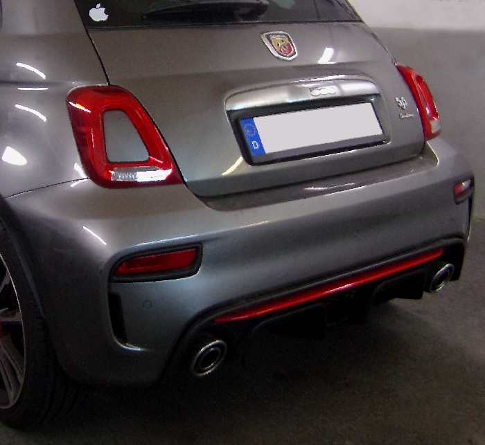 Anhängerkupplung für Fiat Abarth-500 Abarth spez. Abarth 500, 595 Pista, Turismo, Competizione, Baureihe 2016-2022 V-abnehmbar  Anhängerkupplung für Fiat Abarth-500 Abarth spez. Abarth 500, 595 Pista, Turismo, Competizione, Baureihe 2016-2022 V-abnehmbar