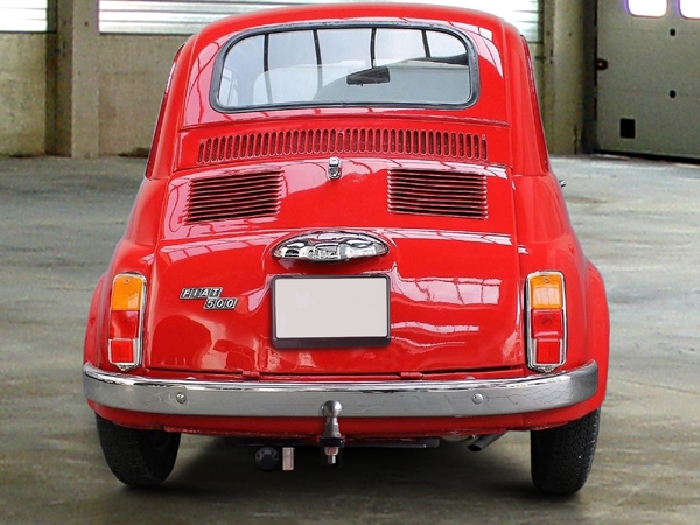 Anhängerkupplung für Fiat-500 Fließheck Nuova, luftgekühlt, Baureihe 1957-1975 starr  Anhängerkupplung für Fiat-500 Fließheck Nuova, luftgekühlt, Baureihe 1957-1975 starr