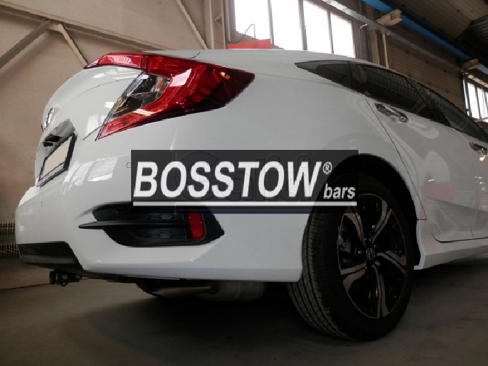 Anhängerkupplung für Honda-Civic 4-türig Limousine, Baureihe 2017-2020 abnehmbar  Anhängerkupplung für Honda-Civic 4-türig Limousine, Baureihe 2017-2020 abnehmbar