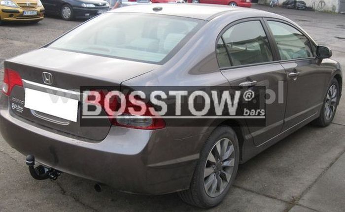 Anhängerkupplung für Honda-Civic 4-türig Limousine, Baureihe 2006-2009 starr  Anhängerkupplung für Honda-Civic 4-türig Limousine, Baureihe 2006-2009 starr