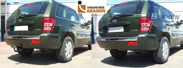 Anhängerkupplung für Jeep-Grand Cherokee WH, Baureihe 2006-2010 V-abnehmbar  Anhängerkupplung für Jeep-Grand Cherokee WH, Baureihe 2006-2010 V-abnehmbar