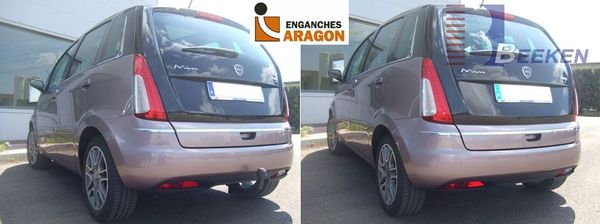 Anhängerkupplung für Lancia-Musa, Baureihe 2004-2007 V-abnehmbar  Anhängerkupplung für Lancia-Musa, Baureihe 2004-2007 V-abnehmbar