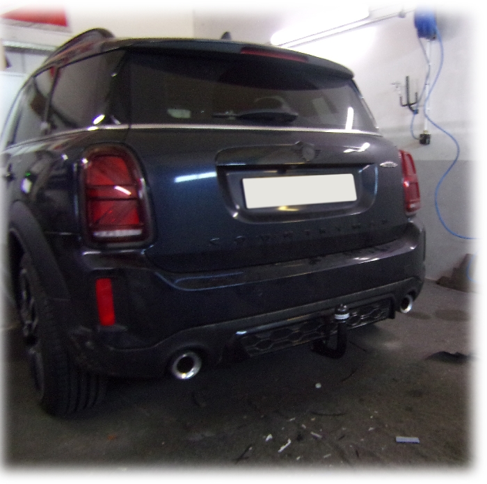 Anhängerkupplung für MINI-Countryman F60 Countryman, spez. JCW John Cooper Works, nur für Heckträgerbetrieb, Baureihe 2017- V-abnehmbar  Anhängerkupplung für MINI-Countryman F60 Countryman, spez. JCW John Cooper Works, nur für Heckträgerbetrieb, Baureihe 2017- V-abnehmbar