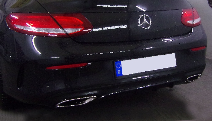 Anhängerkupplung für Mercedes-C-Klasse Coupe C205, spez. m. AMG Sport o. Styling Paket, Baureihe 2016-2018 V-abnehmbar  Anhängerkupplung für Mercedes-C-Klasse Coupe C205, spez. m. AMG Sport o. Styling Paket, Baureihe 2016-2018 V-abnehmbar