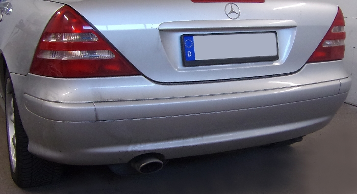 Anhängerkupplung für Mercedes-SLK R170, nur für Heckträgerbetrieb, Montage nur bei uns im Haus, Baureihe 1996- V-abnehmbar  Anhängerkupplung für Mercedes-SLK R170, nur für Heckträgerbetrieb, Montage nur bei uns im Haus, Baureihe 1996- V-abnehmbar