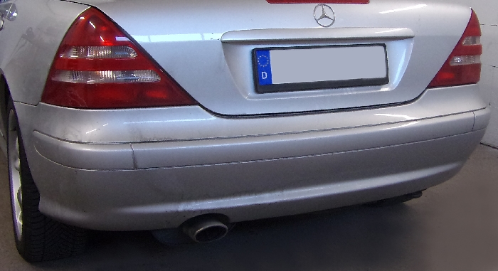 Anhängerkupplung für Mercedes-SLK R170, nur für Heckträgerbetrieb, Montage nur bei uns im Haus, Baureihe 1996- V-abnehmbar