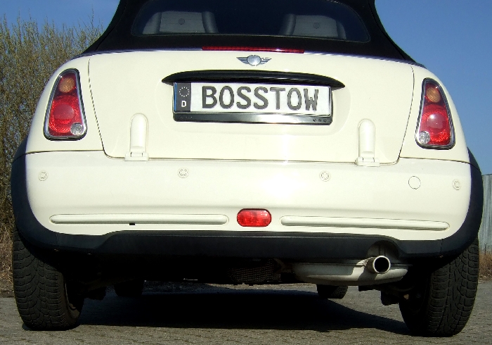 Anhängerkupplung für MINI-One, One D, Cooper R52 One Cabrio, Baureihe 2004-2008 V-abnehmbar  Anhängerkupplung für MINI-One, One D, Cooper R52 One Cabrio, Baureihe 2004-2008 V-abnehmbar