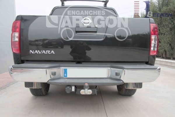 Anhängerkupplung für Nissan-Navara D40 mit Trittstoßstange, Baureihe 2010-2016 starr