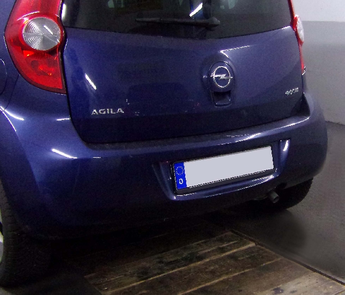 Anhängerkupplung für Opel-Agila Minivan, Baureihe 2008- starr  Anhängerkupplung für Opel-Agila Minivan, Baureihe 2008- starr