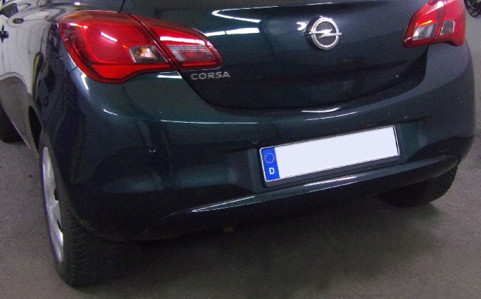 Anhängerkupplung für Opel-Corsa E, Fließheck, Baureihe 2014-2019 starr  Anhängerkupplung für Opel-Corsa E, Fließheck, Baureihe 2014-2019 starr