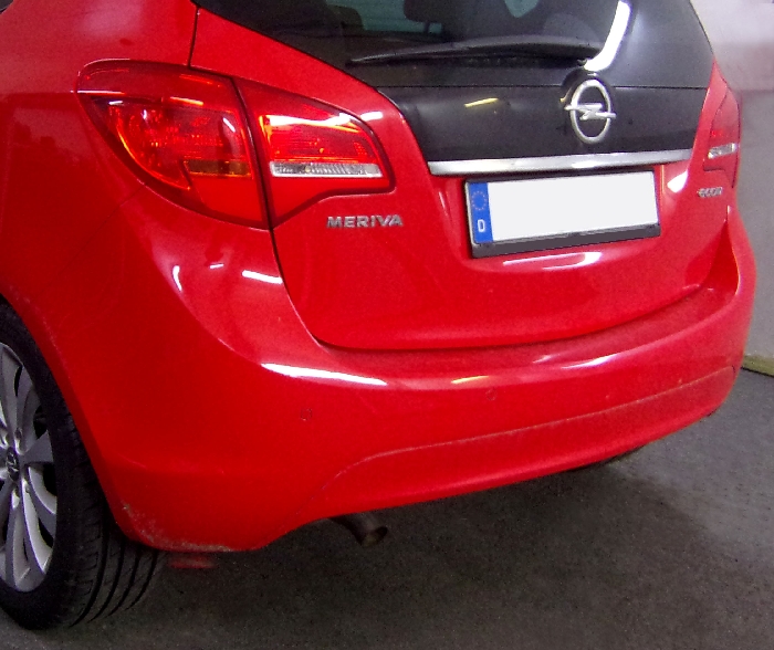 Anhängerkupplung für Opel-Meriva B, Minivan, nicht für Kfz. mit Fahrradträgersystem Flex-Fix, Baureihe 2010-2014 starr  Anhängerkupplung für Opel-Meriva B, Minivan, nicht für Kfz. mit Fahrradträgersystem Flex-Fix, Baureihe 2010-2014 starr