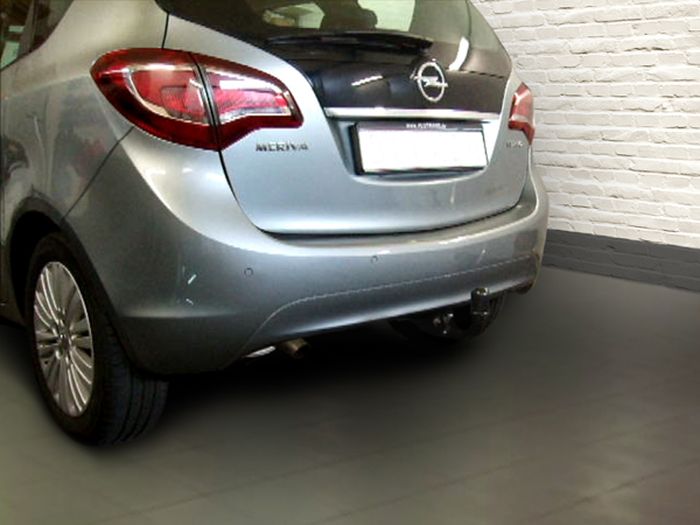 Anhängerkupplung für Opel-Meriva B, Minivan, nicht für Kfz. mit Fahrradträgersystem Flex-Fix, Baureihe 2010-2014 V-abnehmbar  Anhängerkupplung für Opel-Meriva B, Minivan, nicht für Kfz. mit Fahrradträgersystem Flex-Fix, Baureihe 2010-2014 V-abnehmbar