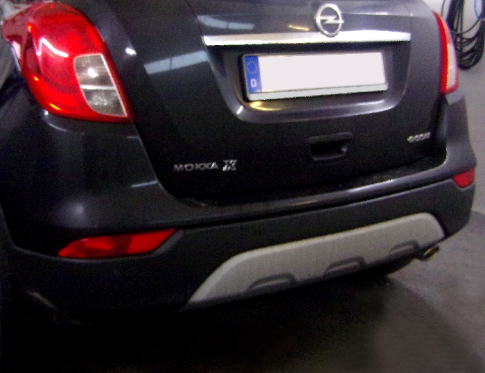 Anhängerkupplung für Opel-Mokka X nicht für Fzg. mit Fahrradträgersystem Flex-Fix, ohne Elektrosatzvorb., Baureihe 2016-2020 abnehmbar  Anhängerkupplung für Opel-Mokka X nicht für Fzg. mit Fahrradträgersystem Flex-Fix, ohne Elektrosatzvorb., Baureihe 2016-2020 abnehmbar