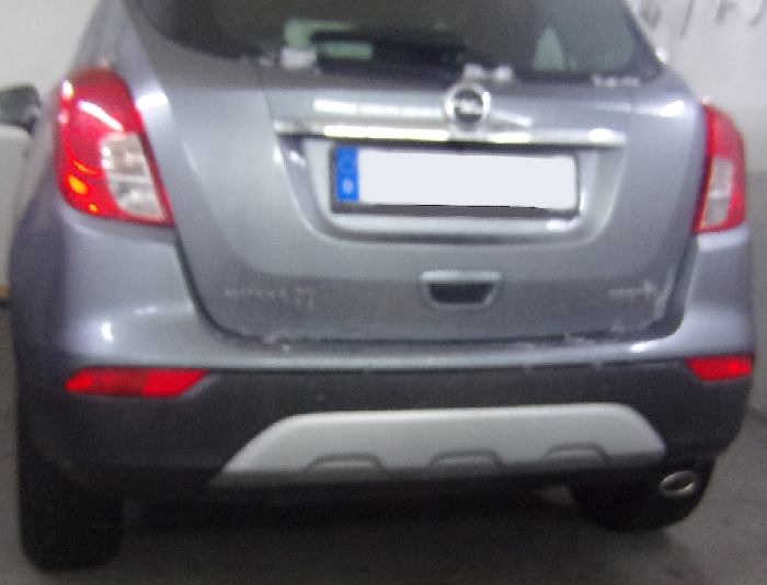 Anhängerkupplung für Opel-Mokka X nicht für Fzg. mit Fahrradträgersystem Flex-Fix, mit Elektrosatzvorb., Baureihe 2016-2020 starr  Anhängerkupplung für Opel-Mokka X nicht für Fzg. mit Fahrradträgersystem Flex-Fix, mit Elektrosatzvorb., Baureihe 2016-2020 starr