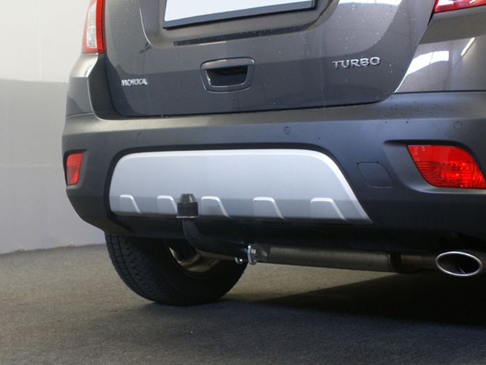 Anhängerkupplung für Opel-Mokka nicht für Fzg. mit Fahrradträgersystem Flex-Fix, ohne Elektrosatzvorb., Baureihe 2012-2016 starr  Anhängerkupplung für Opel-Mokka nicht für Fzg. mit Fahrradträgersystem Flex-Fix, ohne Elektrosatzvorb., Baureihe 2012-2016 starr