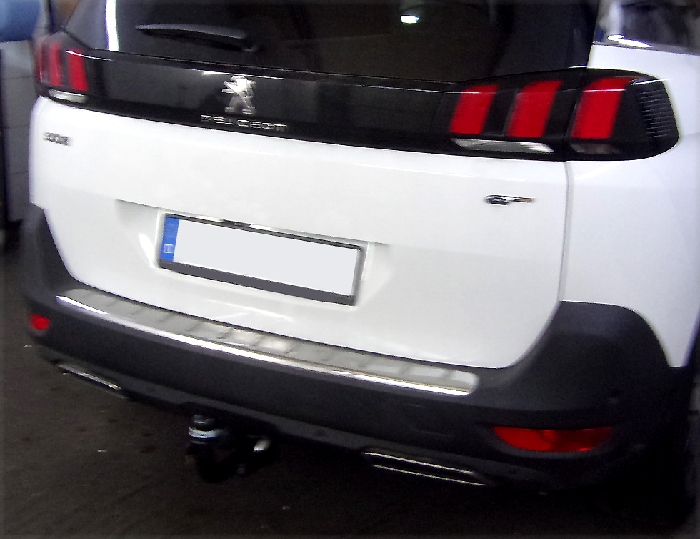 Anhängerkupplung für Peugeot-5008 nicht Fzg. mit E- Satz Vorbereitung, f. Fzg. mit Reserverad am Boden, Baureihe 2017-2024 V-abnehmbar