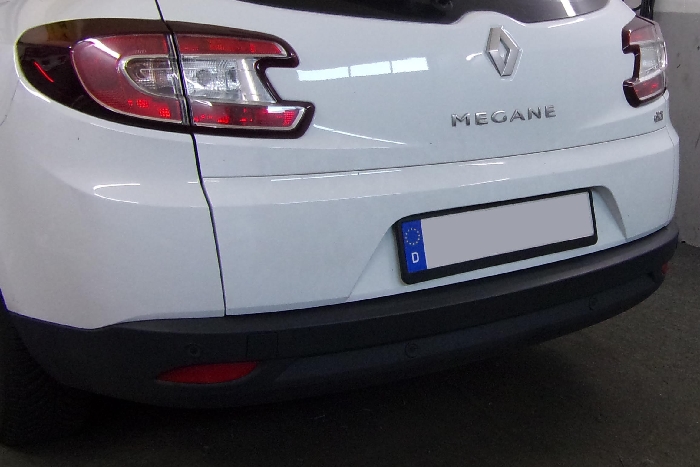 Anhängerkupplung für Renault-Megane Kombi, Baureihe 2012-2016 abnehmbar  Anhängerkupplung für Renault-Megane Kombi, Baureihe 2012-2016 abnehmbar