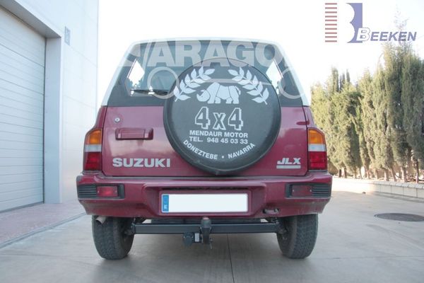 Anhängerkupplung für Suzuki-Vitara 3-türig, incl. Cabrio, nicht 2,0-16V, nicht 2,0-24V, Baureihe 1997-2001 starr  Anhängerkupplung für Suzuki-Vitara 3-türig, incl. Cabrio, nicht 2,0-16V, nicht 2,0-24V, Baureihe 1997-2001 starr