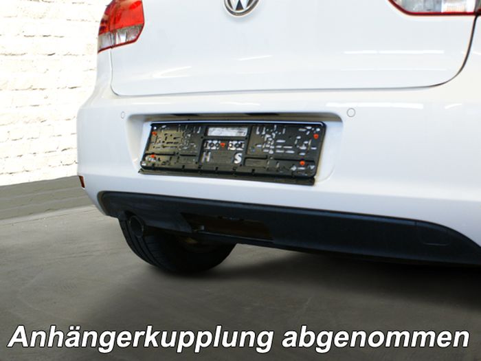 Anhängerkupplung für VW-Golf VI Limousine, nicht 4x4, Baureihe 2008-2012 V-abnehmbar