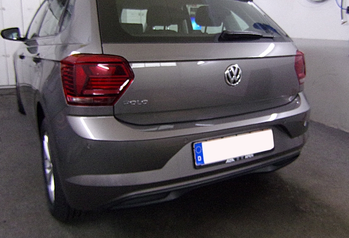 Anhängerkupplung für VW-Polo (AW) Schrägheck, Baureihe 2017-2021 V-abnehmbar  Anhängerkupplung für VW-Polo (AW) Schrägheck, Baureihe 2017-2021 V-abnehmbar