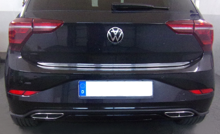 Anhängerkupplung für VW-Polo (AW) Schrägheck, speziell R line, Baureihe 2021-2023 V-abnehmbar  Anhängerkupplung für VW-Polo (AW) Schrägheck, speziell R line, Baureihe 2021-2023 V-abnehmbar