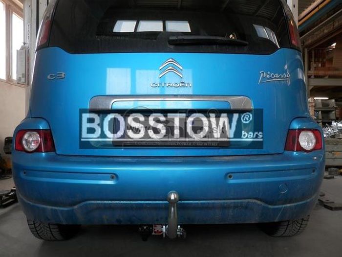 Anhängerkupplung für Citroen-C3 Picasso, Baureihe 2009-2017 abnehmbar  Anhängerkupplung für Citroen-C3 Picasso, Baureihe 2009-2017 abnehmbar