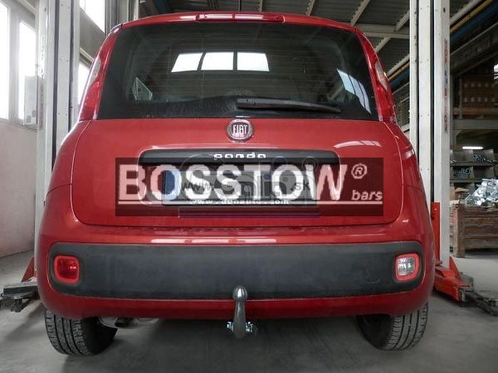 Anhängerkupplung für Fiat-Panda nicht 4x4, nicht Gasantrieb, bitte vorab Fzg. auf Anhängelastfreigabe prüfen, Baureihe 2012- abnehmbar