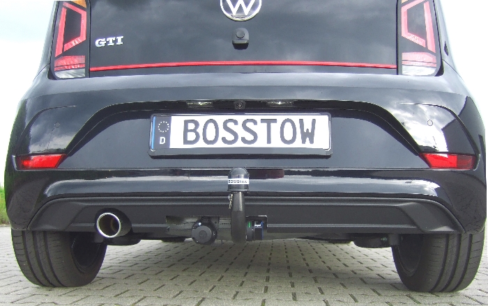 Anhängerkupplung für VW-Up spez. GTI, nur für Heckträgerbetrieb, Montage nur bei uns im Haus, Baureihe 2017-2023 V-abnehmbar