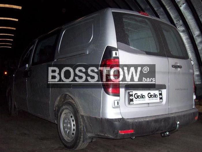 Anhängerkupplung für Hyundai-H-1, und Starex (TQ) Kastenwagen mit Heckklappe, Baureihe 2007- abnehmbar  Anhängerkupplung für Hyundai-H-1, und Starex (TQ) Kastenwagen mit Heckklappe, Baureihe 2007- abnehmbar