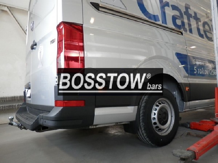 Anhängerkupplung für VW-Crafter II 30-35, Kasten, Radstd. 3640mm, 4490mm, Fzg. mit Trittbrettst. m. Vorbereitung, Baureihe 2017-2023 abnehmbar